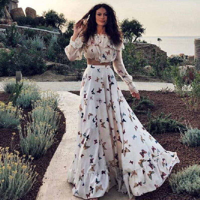 Summer Fairy Two Pieces Boho Dresses-Dresses-Free Shipping at meselling99