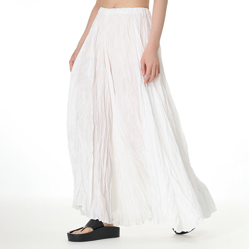 Flowy Plus Sizes Skirts-Skirts-White-One Size-Free Shipping at meselling99