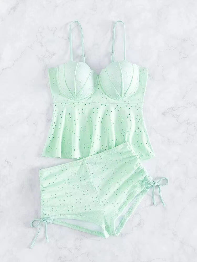 Sexy Summer Bikini Sets-Swimwear-Green-S-Free Shipping at meselling99