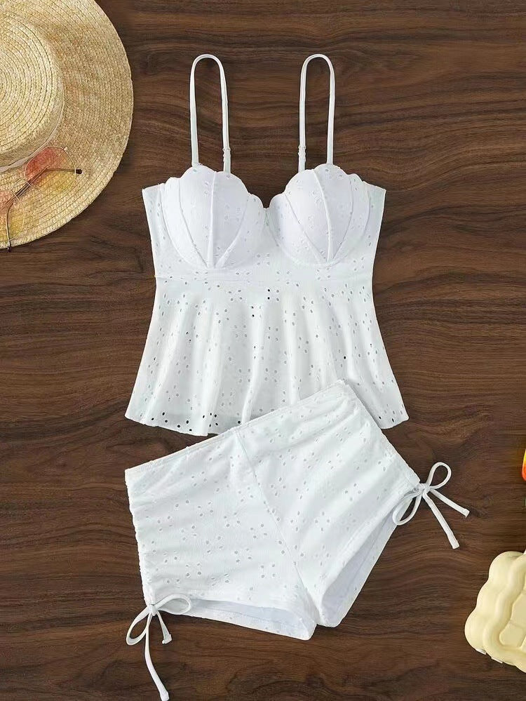 Sexy Summer Bikini Sets-Swimwear-White-S-Free Shipping at meselling99