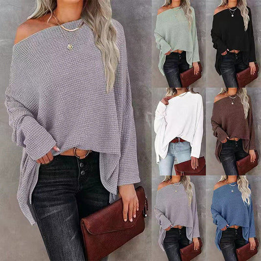 Casual Women Knitted Tops-Shirts & Tops-Free Shipping at meselling99
