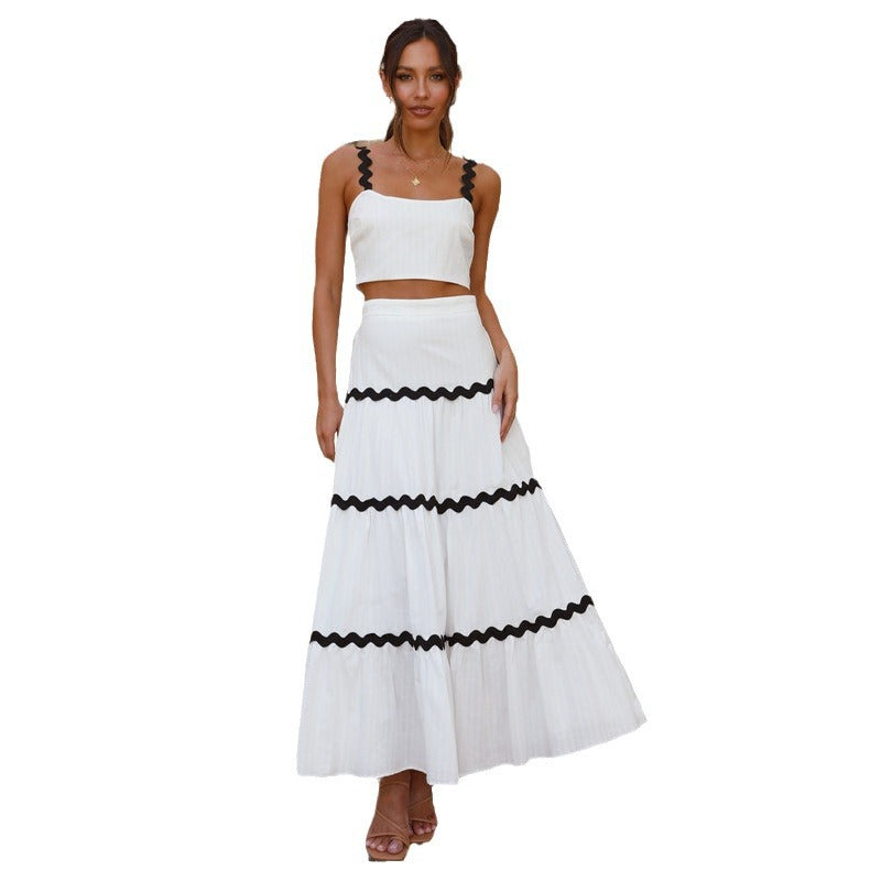 Fashion Summer Two Pieces Summer Dresses-Dresses-Free Shipping at meselling99