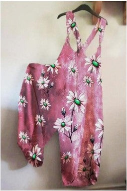 Casual Summer Floral Print Jumpsuits-Jumpsuits & Rompers-11-S-Free Shipping at meselling99