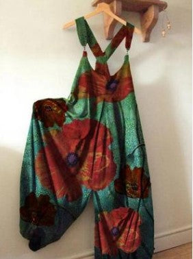 Casual Summer Floral Print Jumpsuits-Jumpsuits & Rompers-1-S-Free Shipping at meselling99