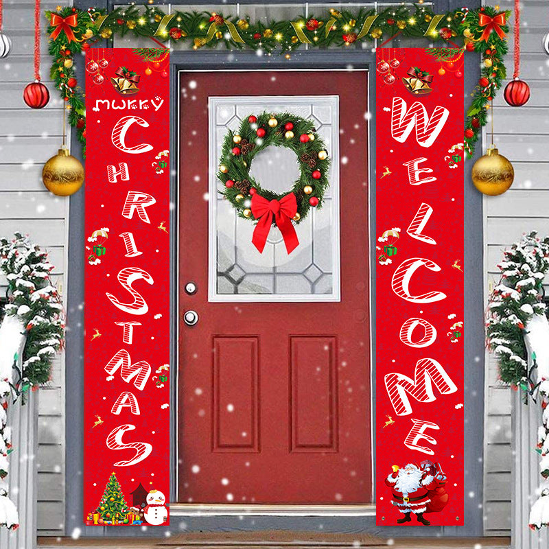 Merry Christmas Couplet Door/Porch Decoration-Holiday Ornaments-Style3-Free Shipping at meselling99