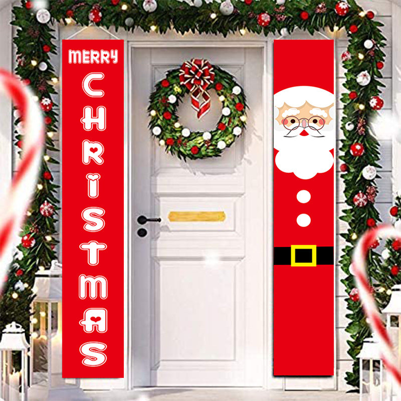 Merry Christmas Couplet Door/Porch Decoration-Holiday Ornaments-Style2-Free Shipping at meselling99
