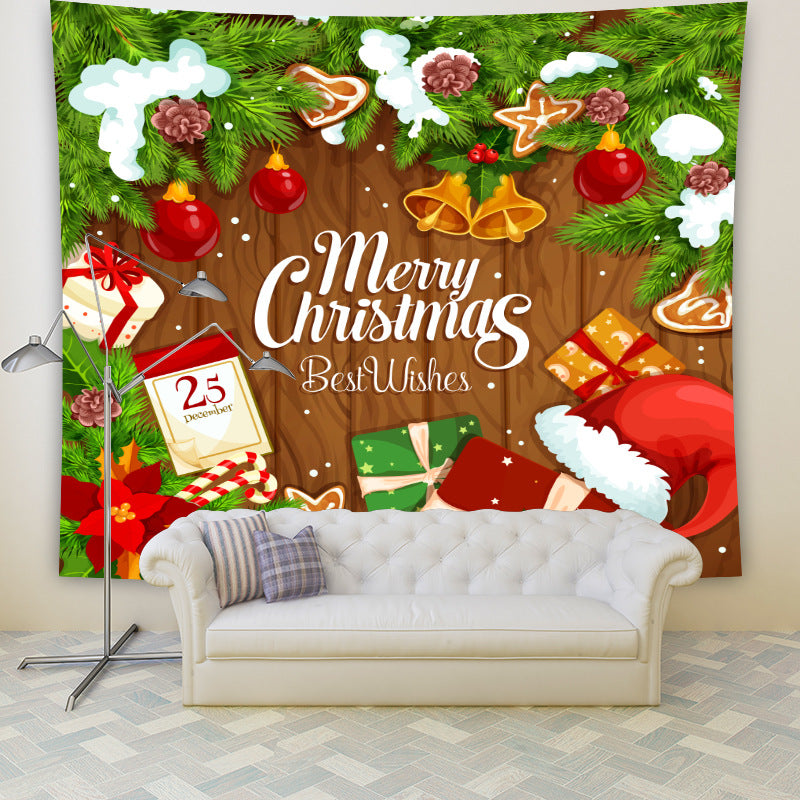 Merry Christmas Santa Claus Home Decorative Hanging Wall Tapestry-wall art-Style1-150x130-Free Shipping at meselling99
