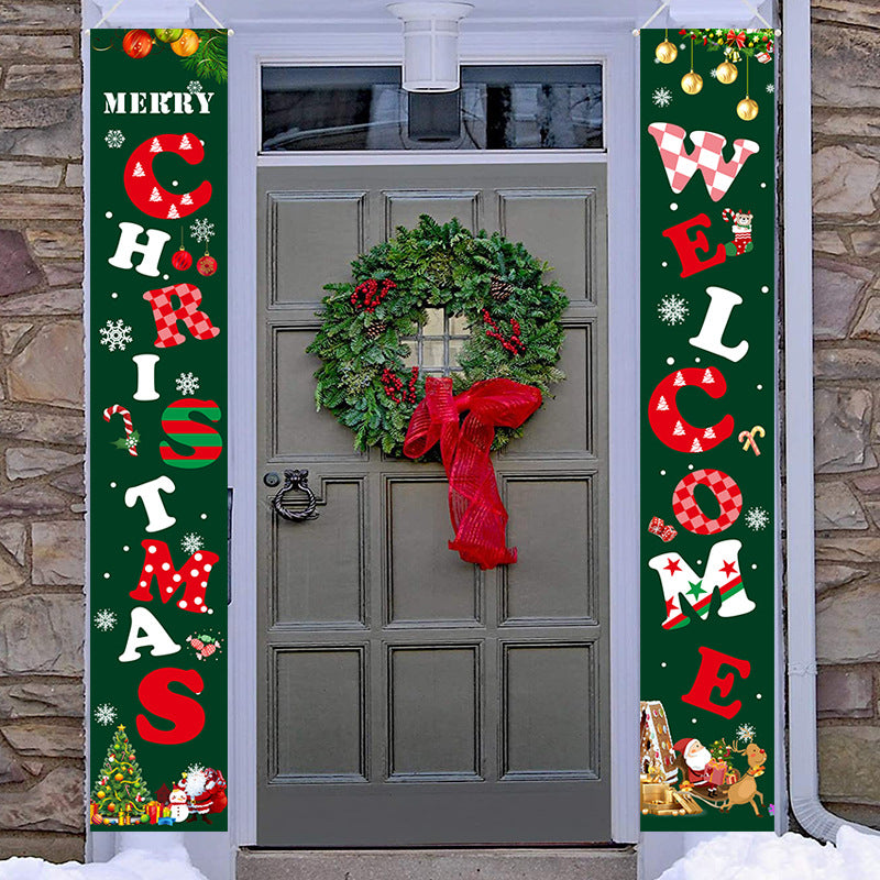 Merry Christmas Day Couplet Door Decoration-couplet-Style3-Free Shipping at meselling99