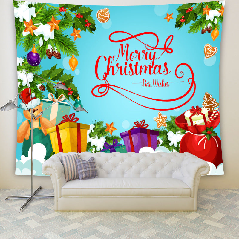 Merry Christmas Santa Claus Home Decorative Hanging Wall Tapestry-wall art-Style2-150x130-Free Shipping at meselling99