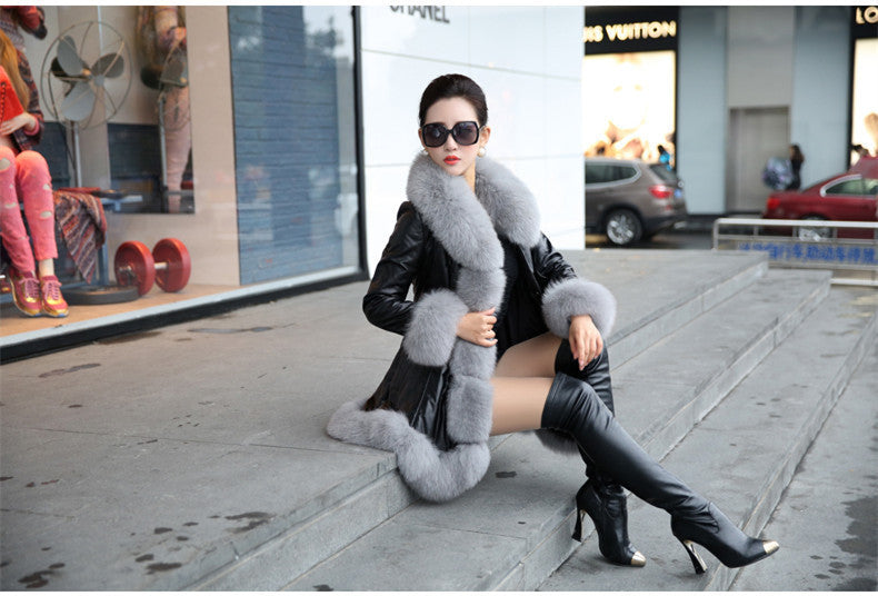 Luxury Designed Artificial Fox Fur Warm Thick for Women-Coats & Jackets-Free Shipping at meselling99