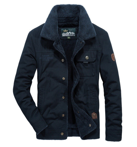 Winter Turnover Collar Warm Thicken Men's Outerwear-Outerwear-Free Shipping at meselling99
