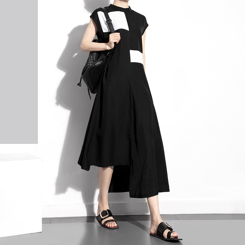 Designed Summer Irregular Women Midi Dresses-Dresses-Black-One Size-Free Shipping at meselling99