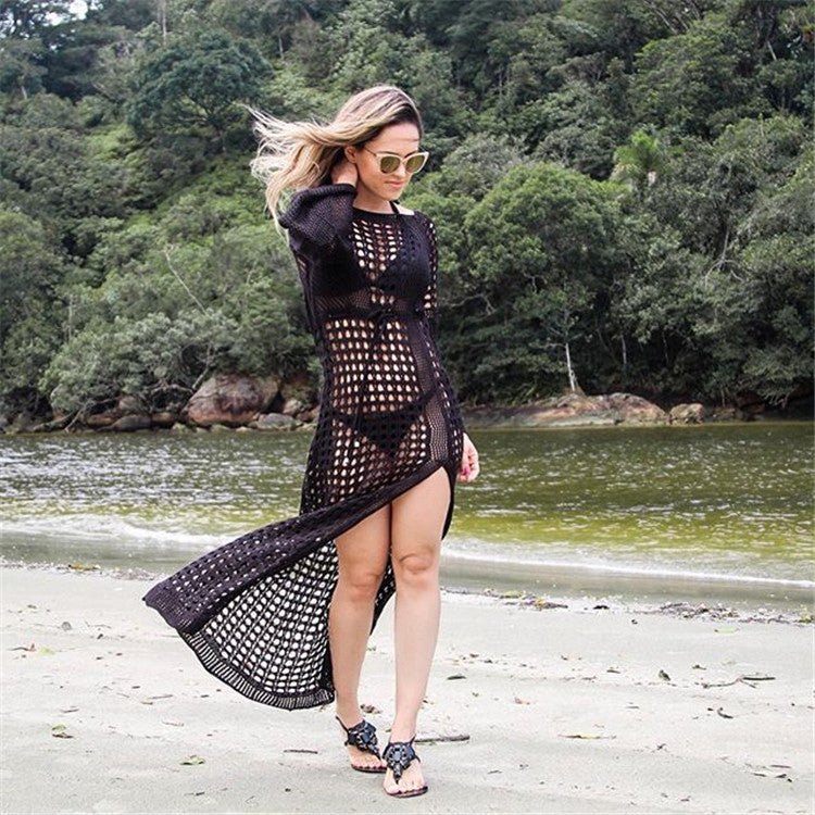 Sexy Knitted Crochet Summer Holiday Bikini Cover Up Dresses--Free Shipping at meselling99
