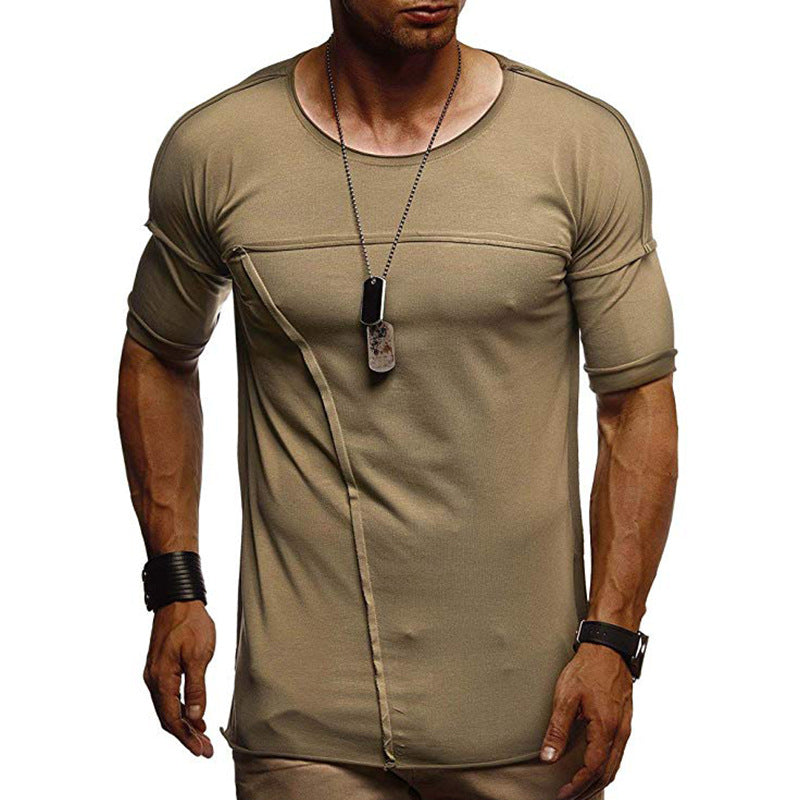 Casual Summer Short Sleeves T Shirts for Men-Shirts & Tops-Green-M-Free Shipping at meselling99