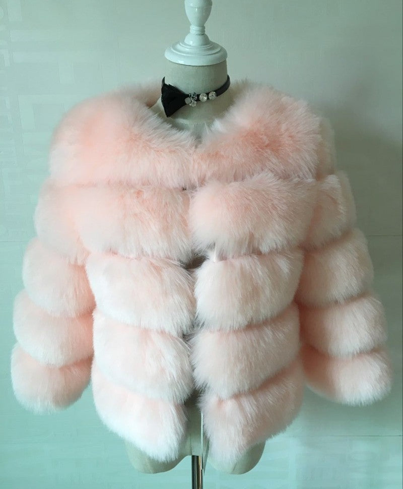 Fashion Faux Fur Short Coat for Women-Outerwear-Free Shipping at meselling99