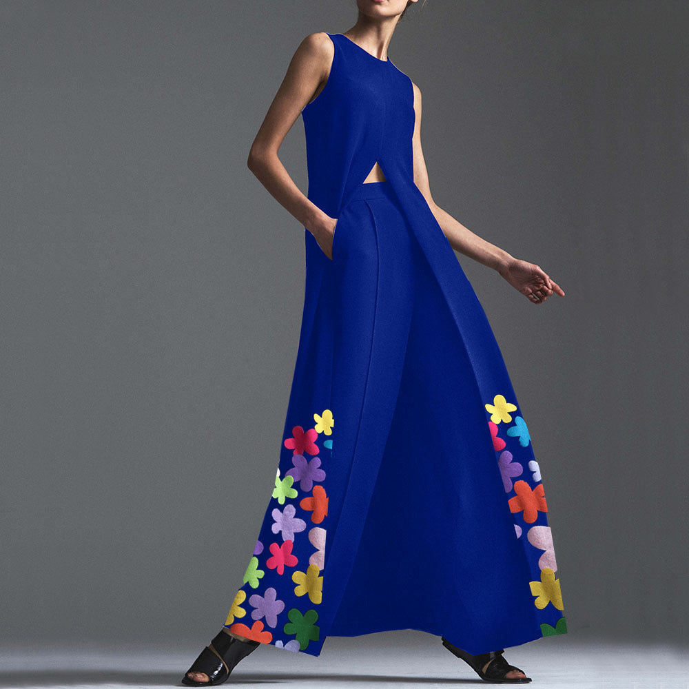 Classy Foral Print Long Dresses-Maxi Dresses-Free Shipping at meselling99