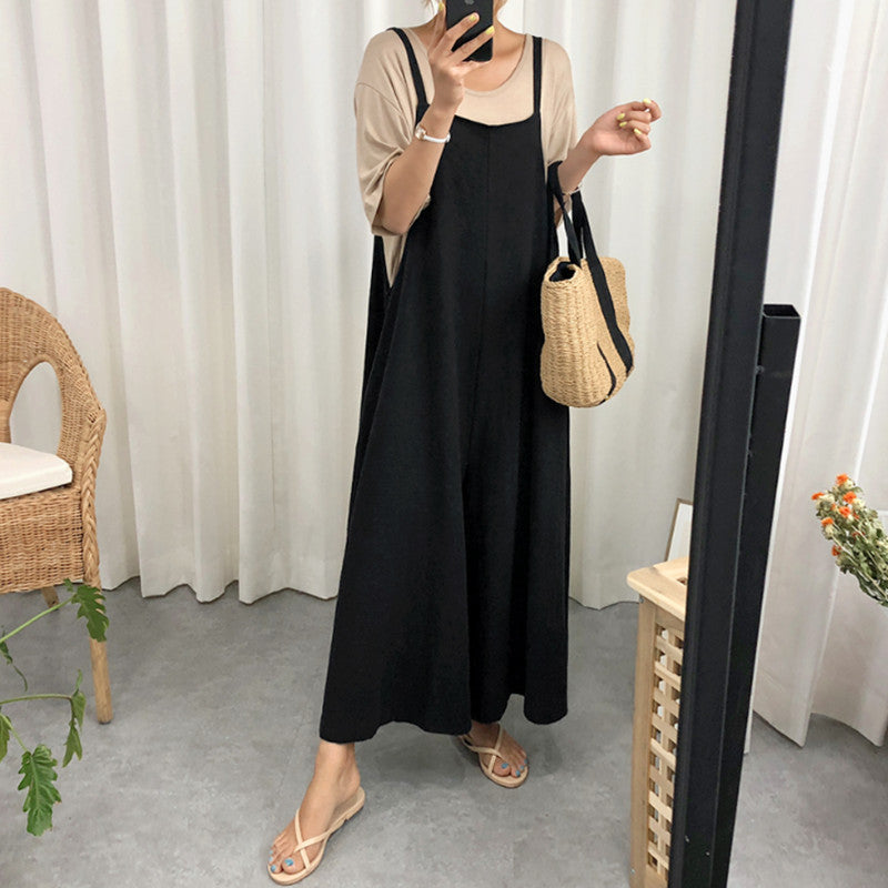 Casual Linen Women Jumpsuits-Suits-Free Shipping at meselling99