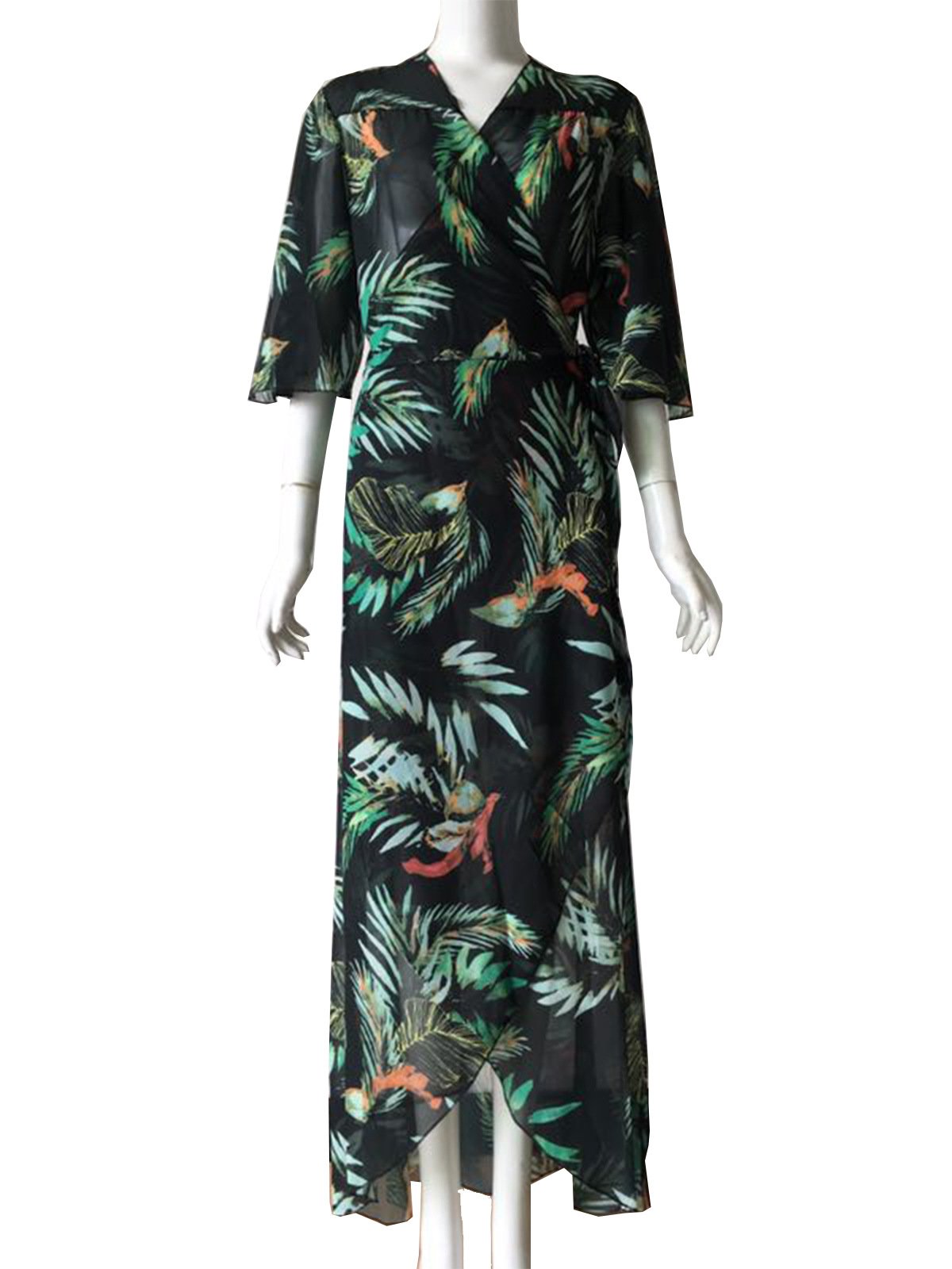 Summer Women Chiffon Long Beach Dresses Cover Ups-Dresses-Free Shipping at meselling99