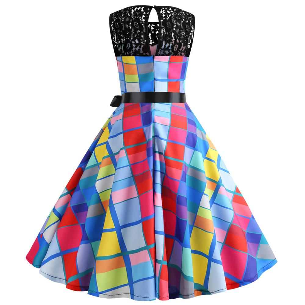 Summer Vintage Dot Print Sleeveless Dresses--Free Shipping at meselling99