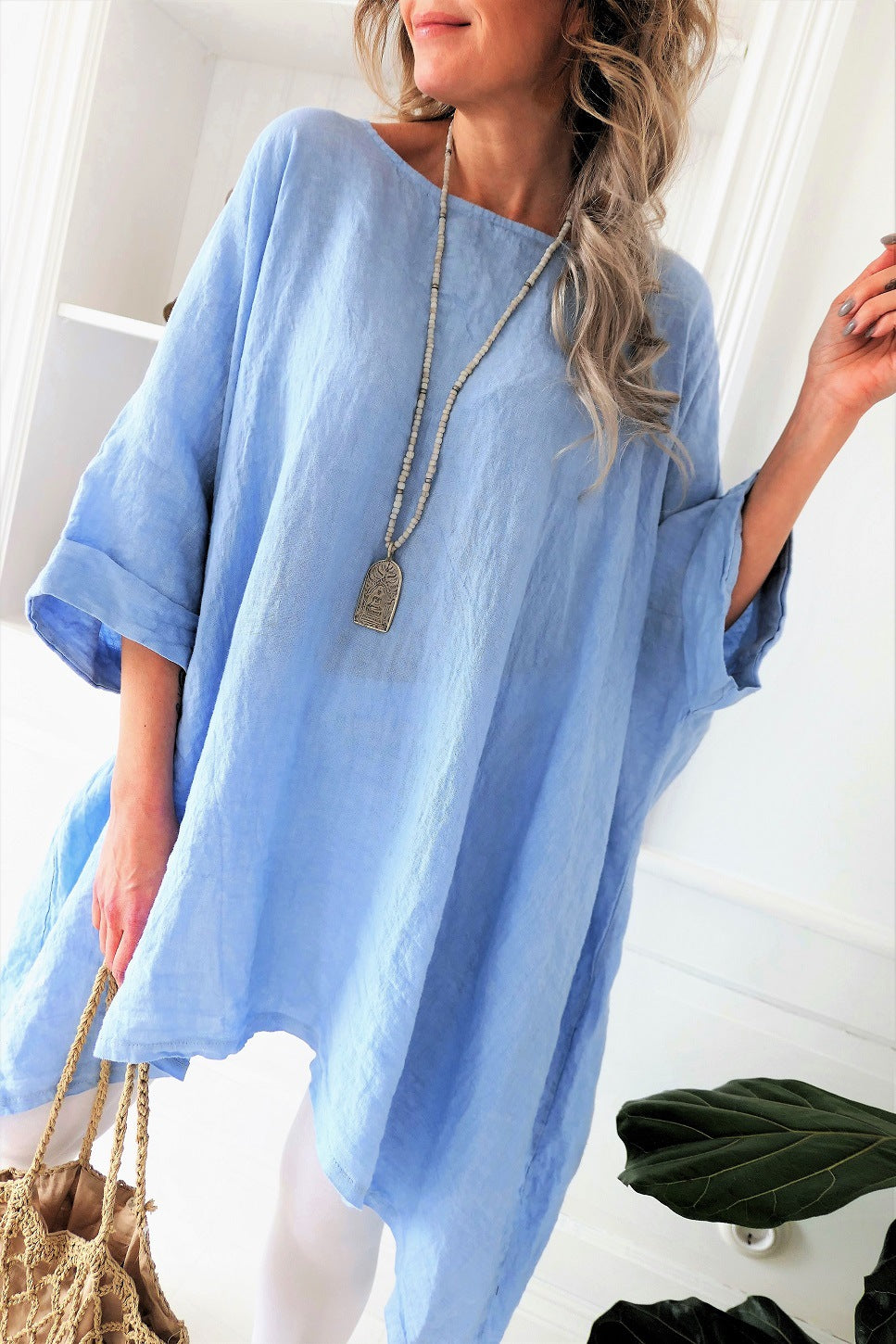 Women Linen Short Sleeves Casual Blouses-Blouses-Free Shipping at meselling99