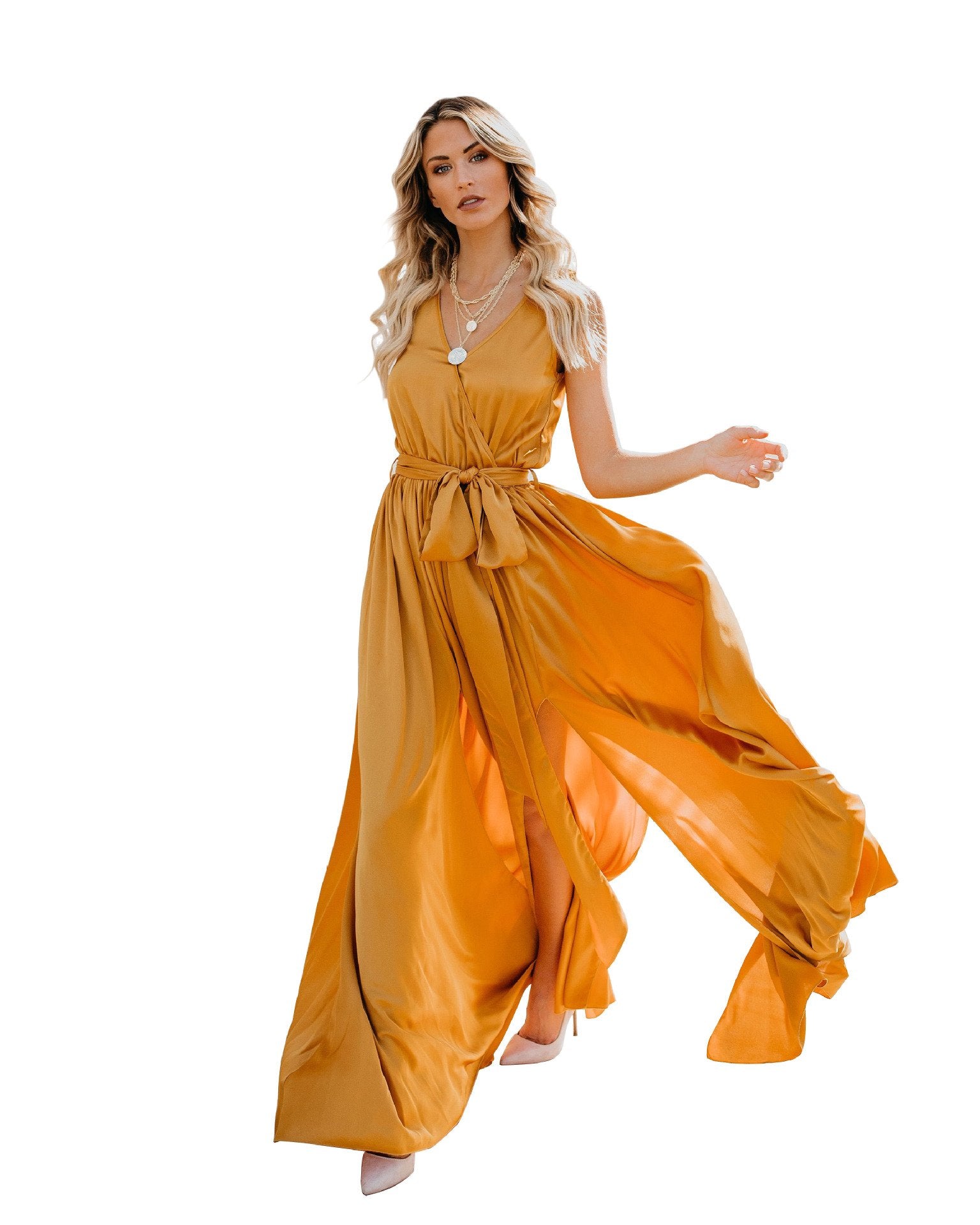 Summer Bohemian Sleeveless Long Dress-Maxi Dresses-Free Shipping at meselling99