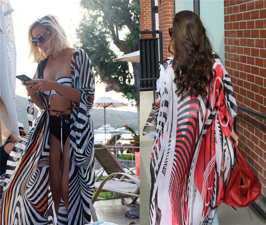 Sexy Chiffon Kimono Beachwear Cover Ups for Women--Free Shipping at meselling99