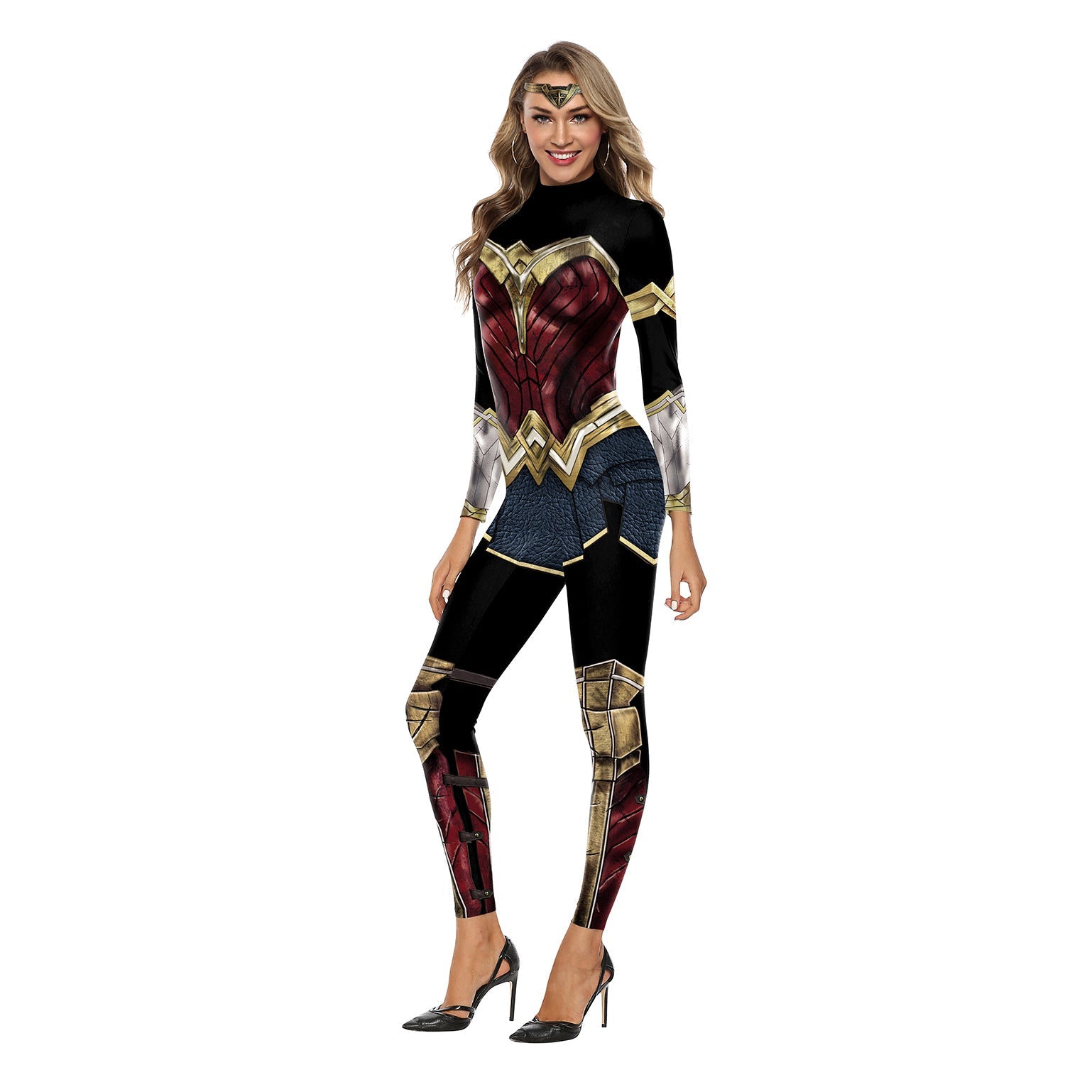 Halloween Justice League Jumpsuits Cosplay for Women-Jumpsuits & Rompers-B142-007-S-Free Shipping at meselling99