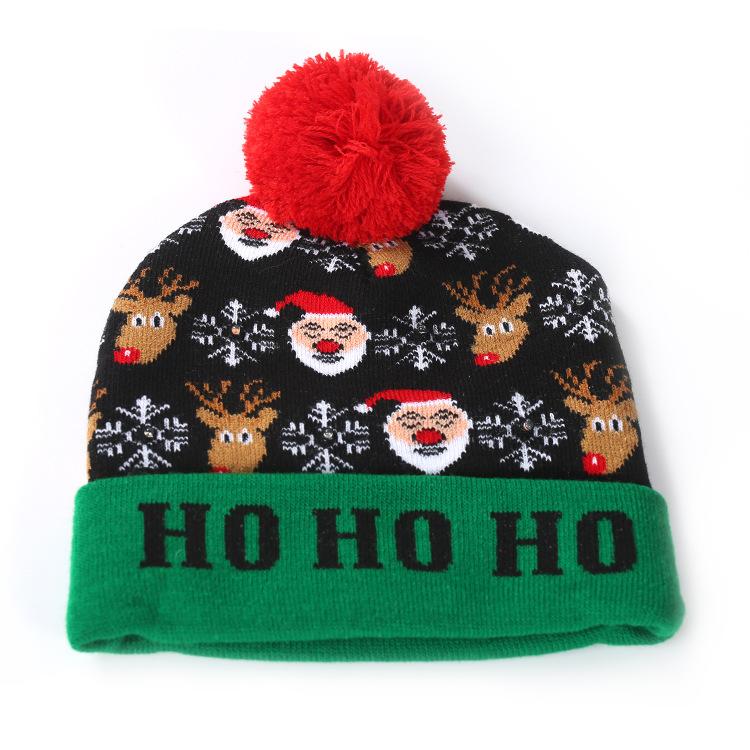 Merry Christmas Kntting Colorful Hats for Kids&Adult-Hats-Santa Claus&Elk-One Size(Elastic for Kids&Adult)-Free Shipping at meselling99