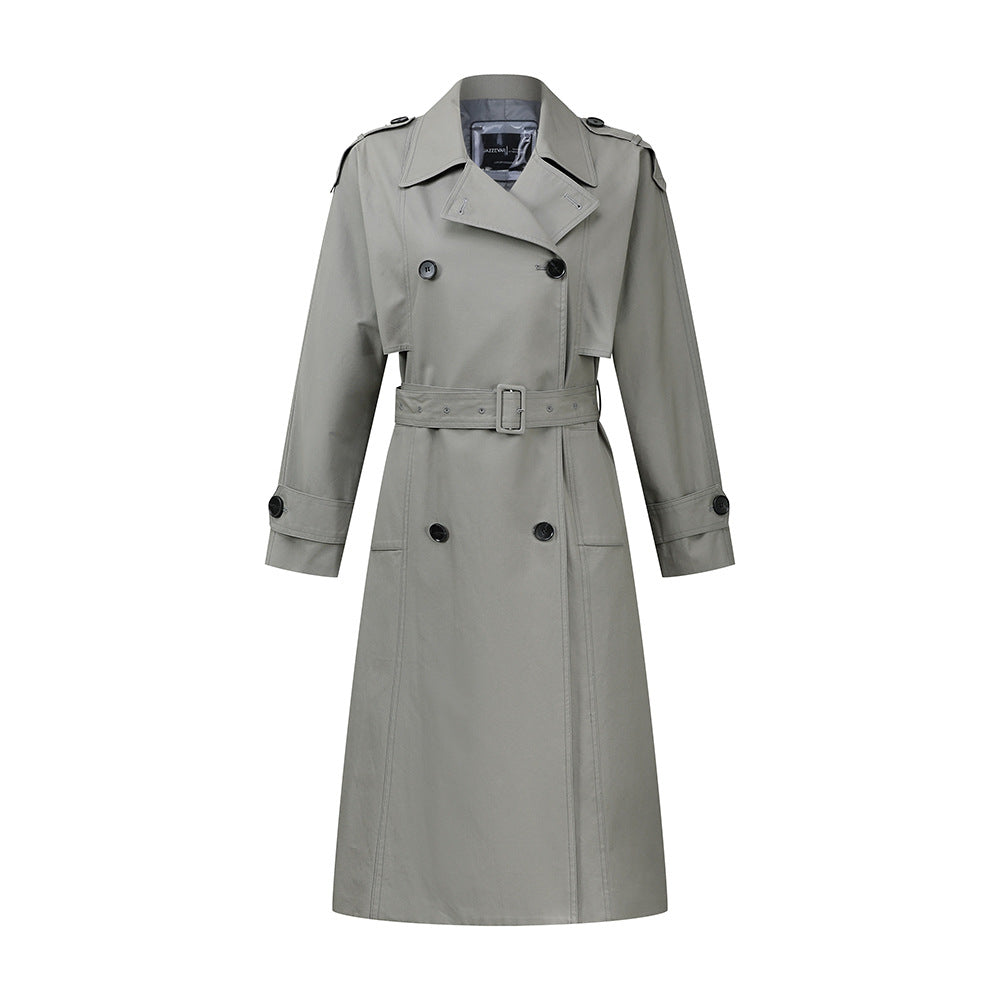Elegant Fall Women Wind Break Long Overcoats-Coats & Jackets-Gray-S-Free Shipping at meselling99