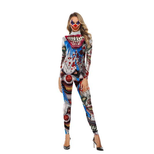 Halloween 3D Horrible Print Jumpsuits Cosplay for Women-Jumpsuits & Rompers-WB142-003-S-Free Shipping at meselling99