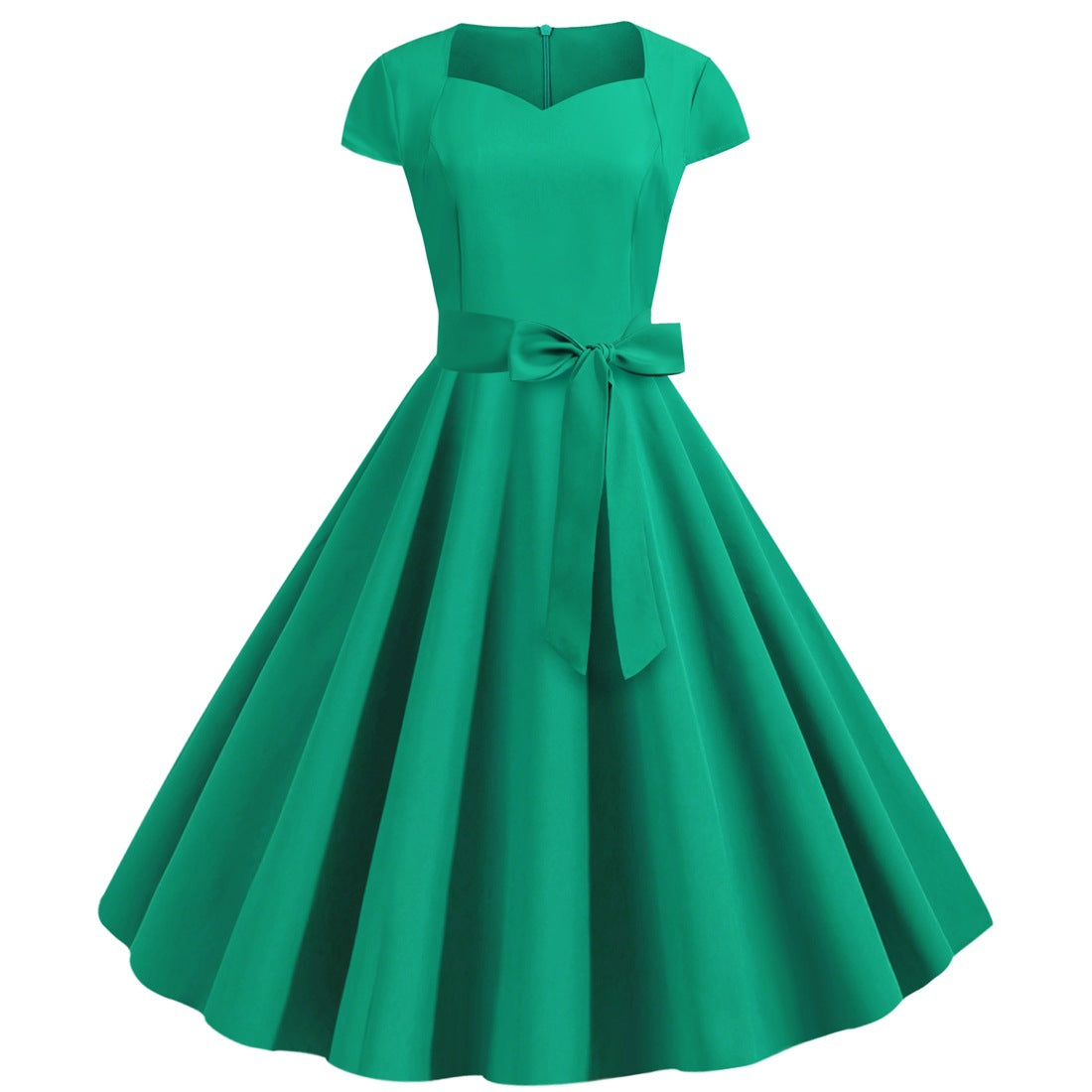 Sexy Sweetheart Vintage Belt Dresses-Green-S-Free Shipping at meselling99