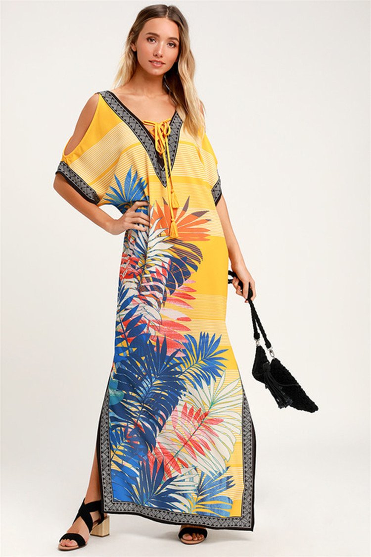 Summer Holiday Long Beach Dresses-Maxi Dresses-Free Shipping at meselling99