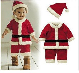Christmas Santa Claus Costume for Boy&Girl-Costumes & Accessories-Boy-4pcs/Set-70cm-Free Shipping at meselling99