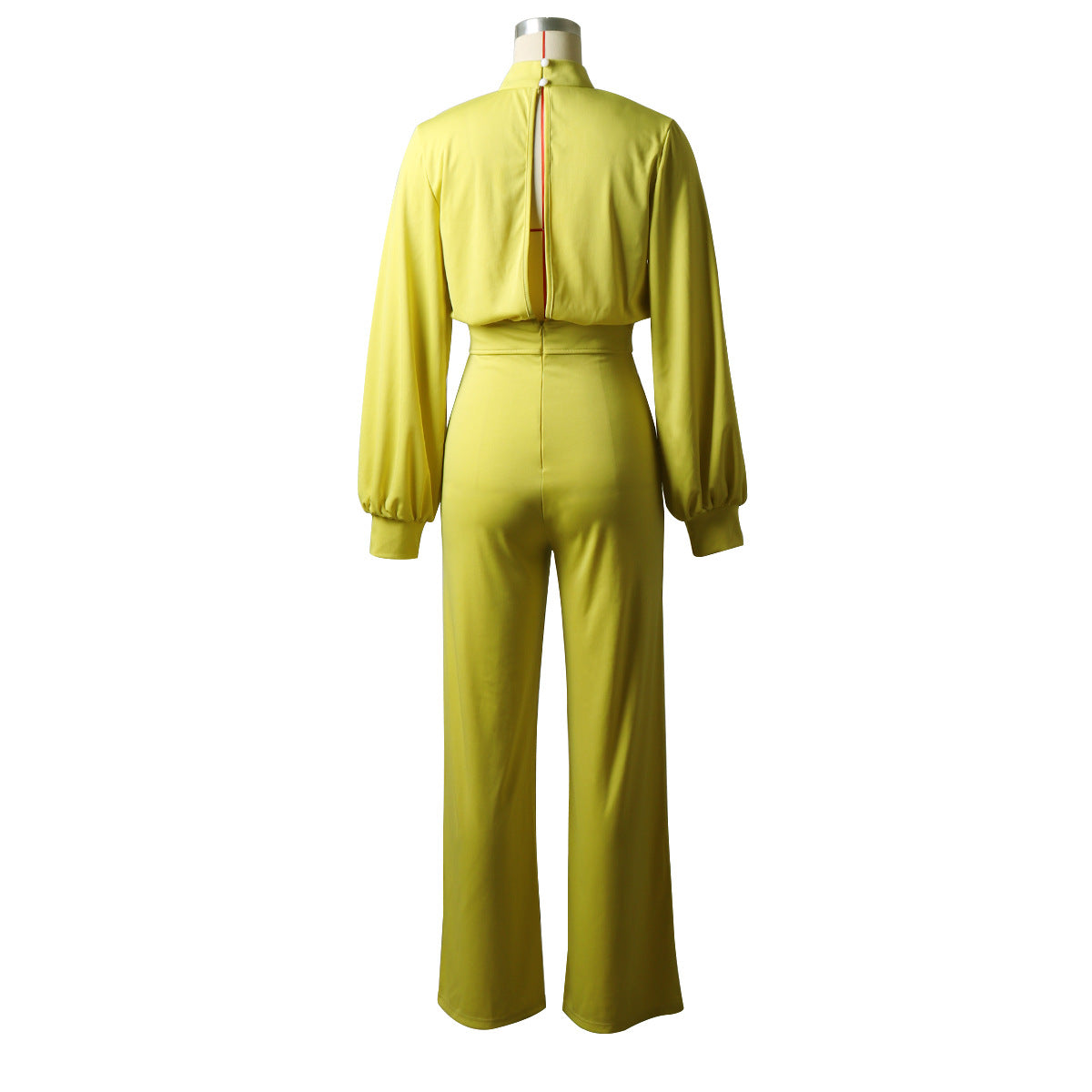 Women High Neck Backless Leisure Fall Jumsuits-Jumpsuits-Free Shipping at meselling99