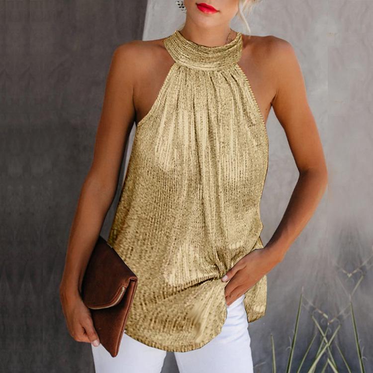 Fashion Women Halter Sleeveless Summer Crop Tops-Shirts & Tops-Free Shipping at meselling99