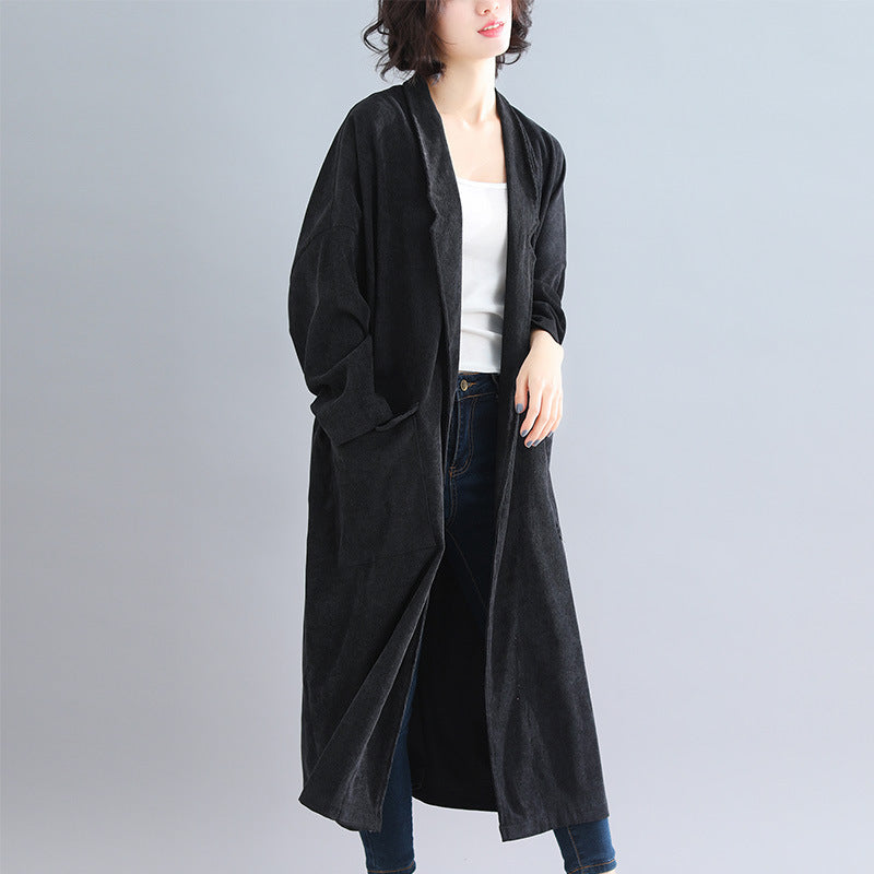 Vintage Women Plus Size Loose Wind Overcoat--Free Shipping at meselling99