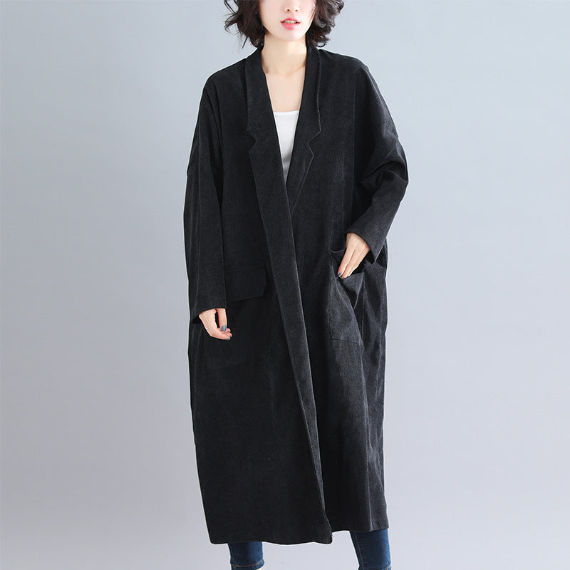 Vintage Women Plus Size Loose Wind Overcoat--Free Shipping at meselling99
