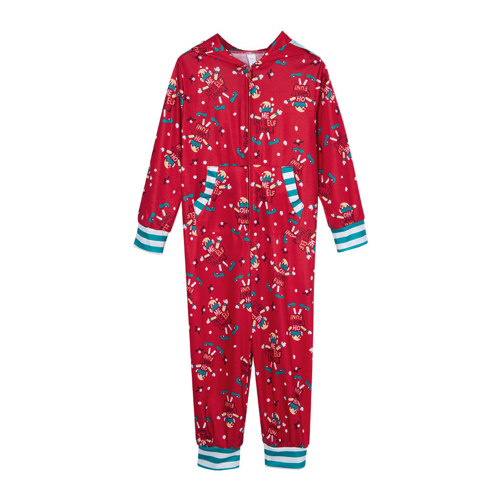 Christmas Parent-Child Hoodies Jumpsuits Pajamas-Pajamas-Free Shipping at meselling99