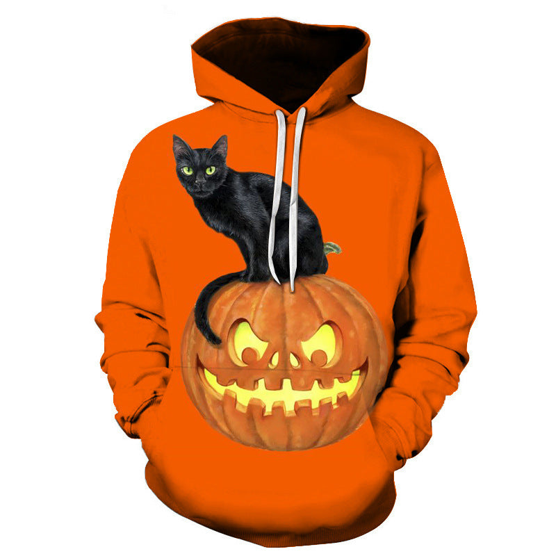 Lovely 3D Pumpkin Halloween Pullover Hoodies-For Halloween-WY-1256-S-Free Shipping at meselling99