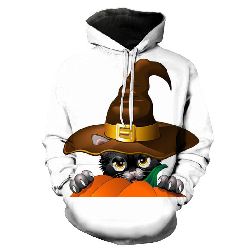 Lovely 3D Pumpkin Halloween Pullover Hoodies-For Halloween-WY-1272-S-Free Shipping at meselling99