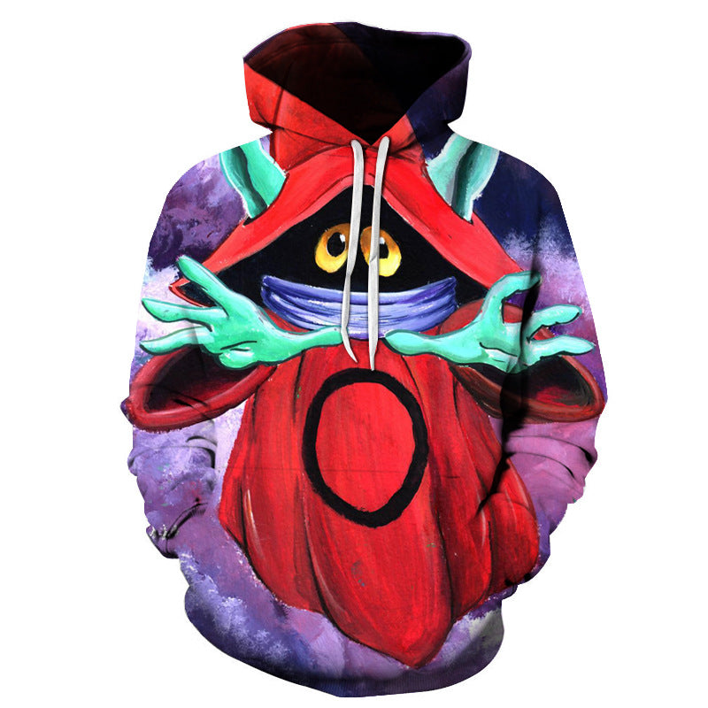 Lovely 3D Pumpkin Halloween Pullover Hoodies-For Halloween-WY-1262-S-Free Shipping at meselling99