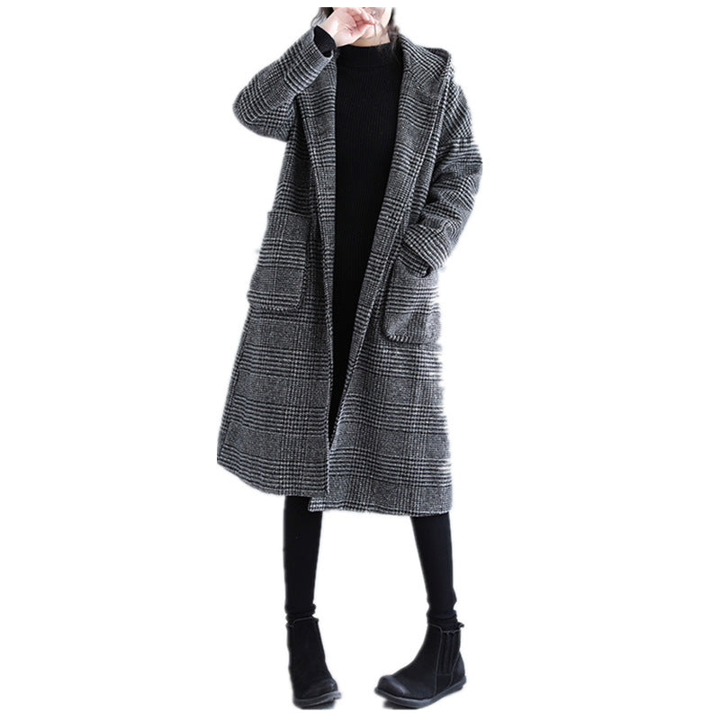 Women Plus Sizes Woolen Winter Coat-Women Overcoat-Free Shipping at meselling99