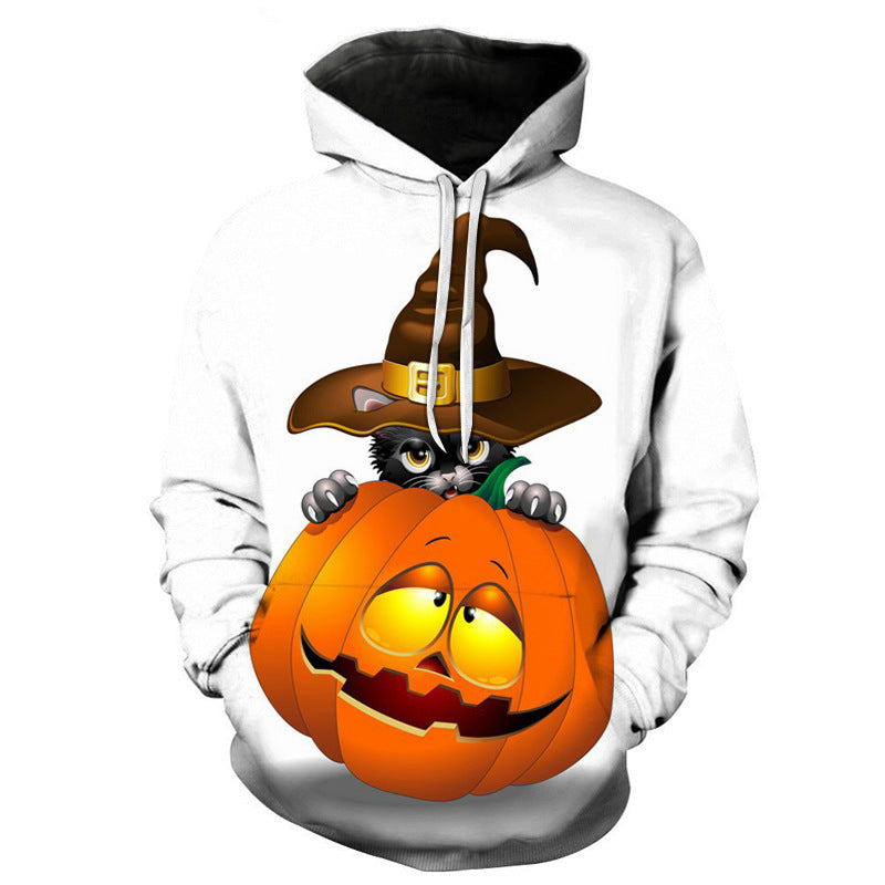 Lovely 3D Pumpkin Halloween Pullover Hoodies-For Halloween-WY-1251-S-Free Shipping at meselling99