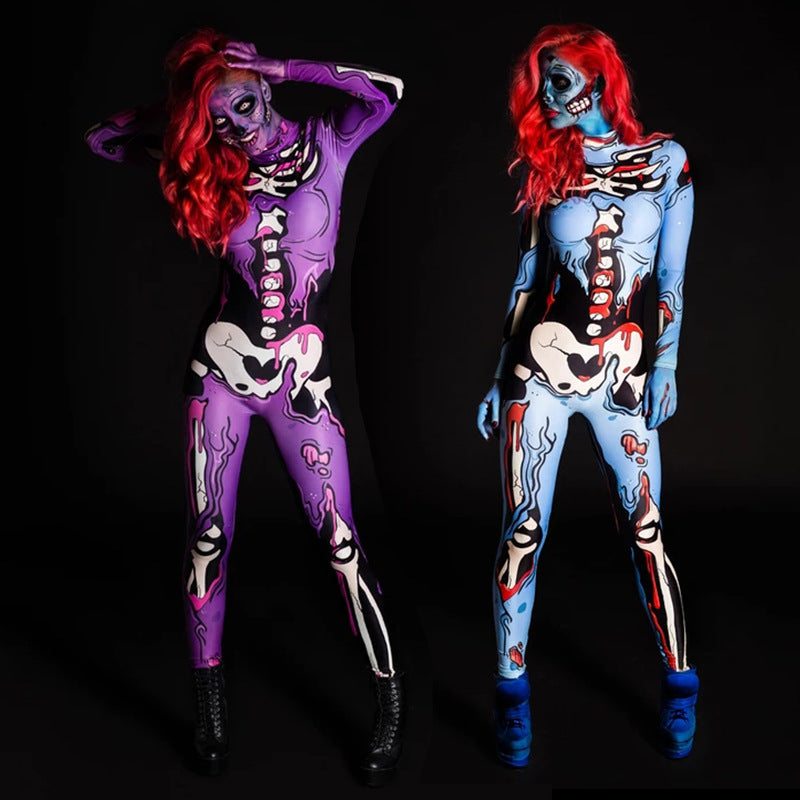 New Halloween Costume Party 3D Horrible Jumpsuit--Free Shipping at meselling99