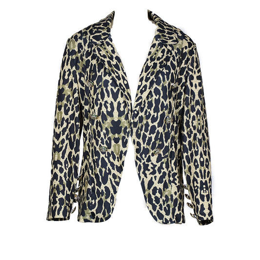 Women Fashion Leopard Slim Blazers--Free Shipping at meselling99