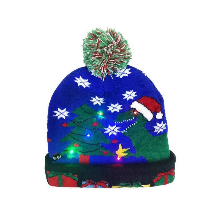 Merry Christmas Kntting Colorful Hats for Kids&Adult-Hats-Free Shipping at meselling99