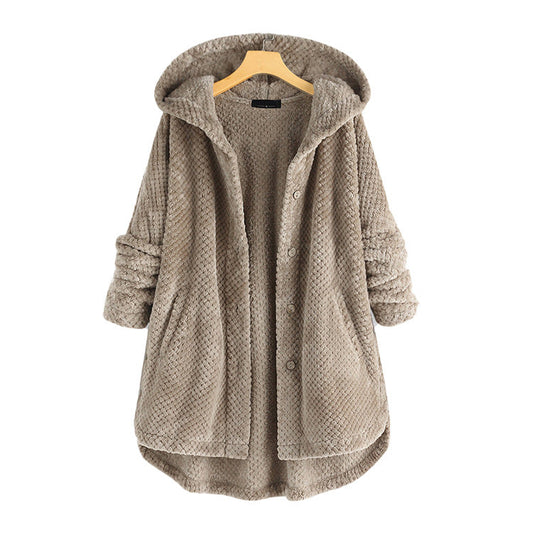 Casual Women Velvet Puls Sizes Hoodies Overcoat-Outerwear-Free Shipping at meselling99