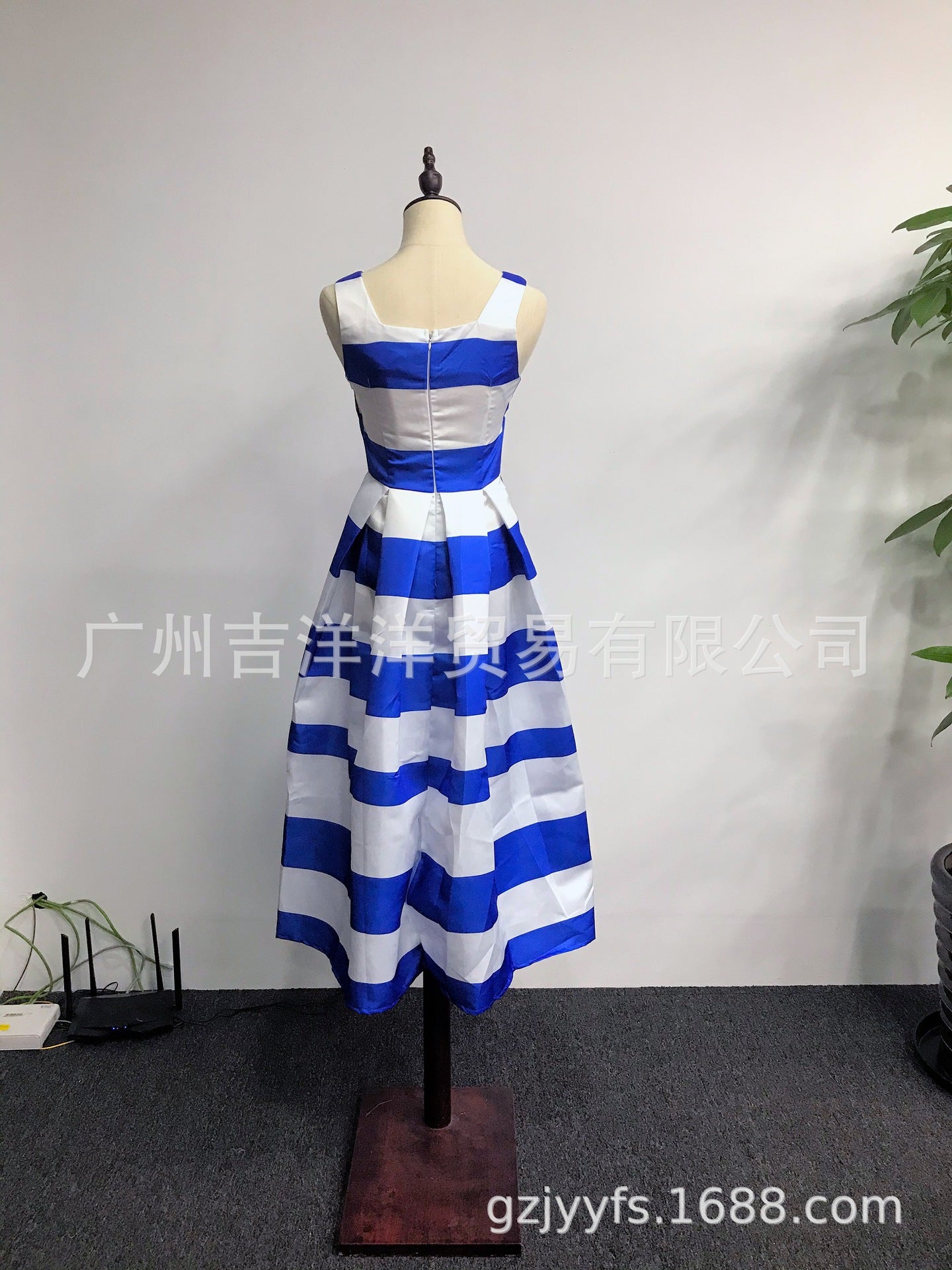 Summer Women Striped Strap Fashion Midi Dresses--Free Shipping at meselling99