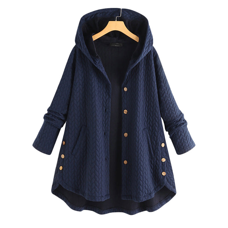 Plus Sizes Hoody Cotton Women Overcoat for Winter--Free Shipping at meselling99