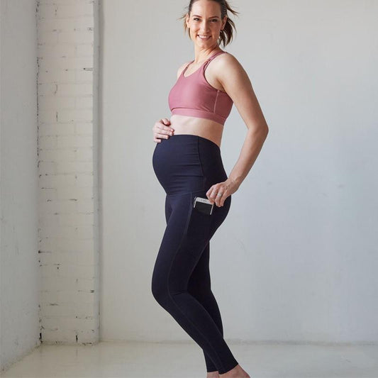 Black Pregnant Women Yoga Leggings-leggings-Free Shipping at meselling99